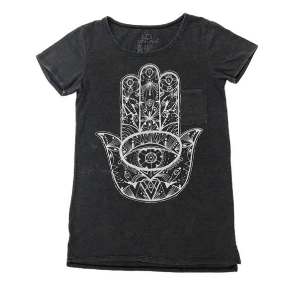LOL Vintage Hamsa Graphic Tee Size XS - Picture 2 of 5